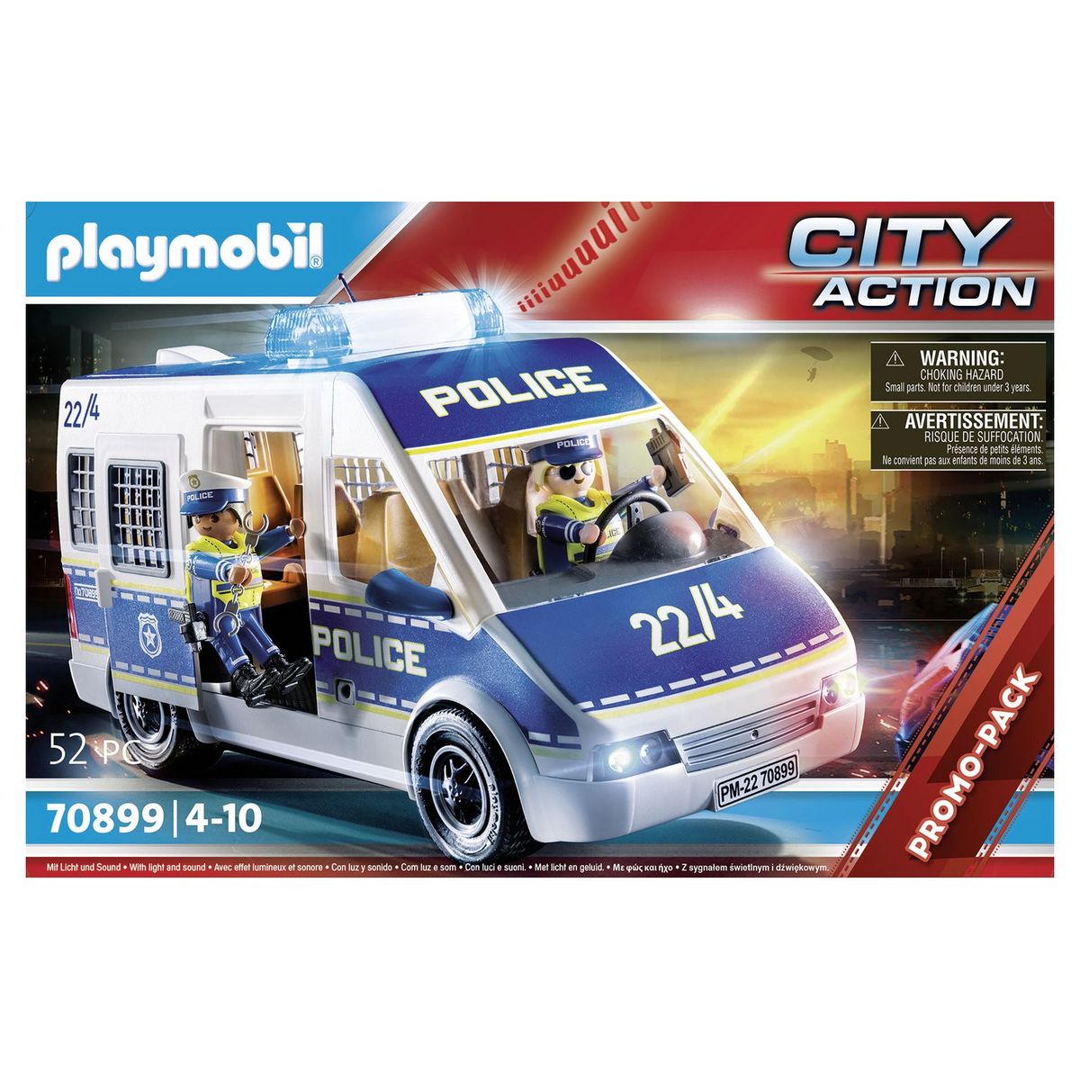 PLAYMOBIL City Action 70899 Police des fourgons