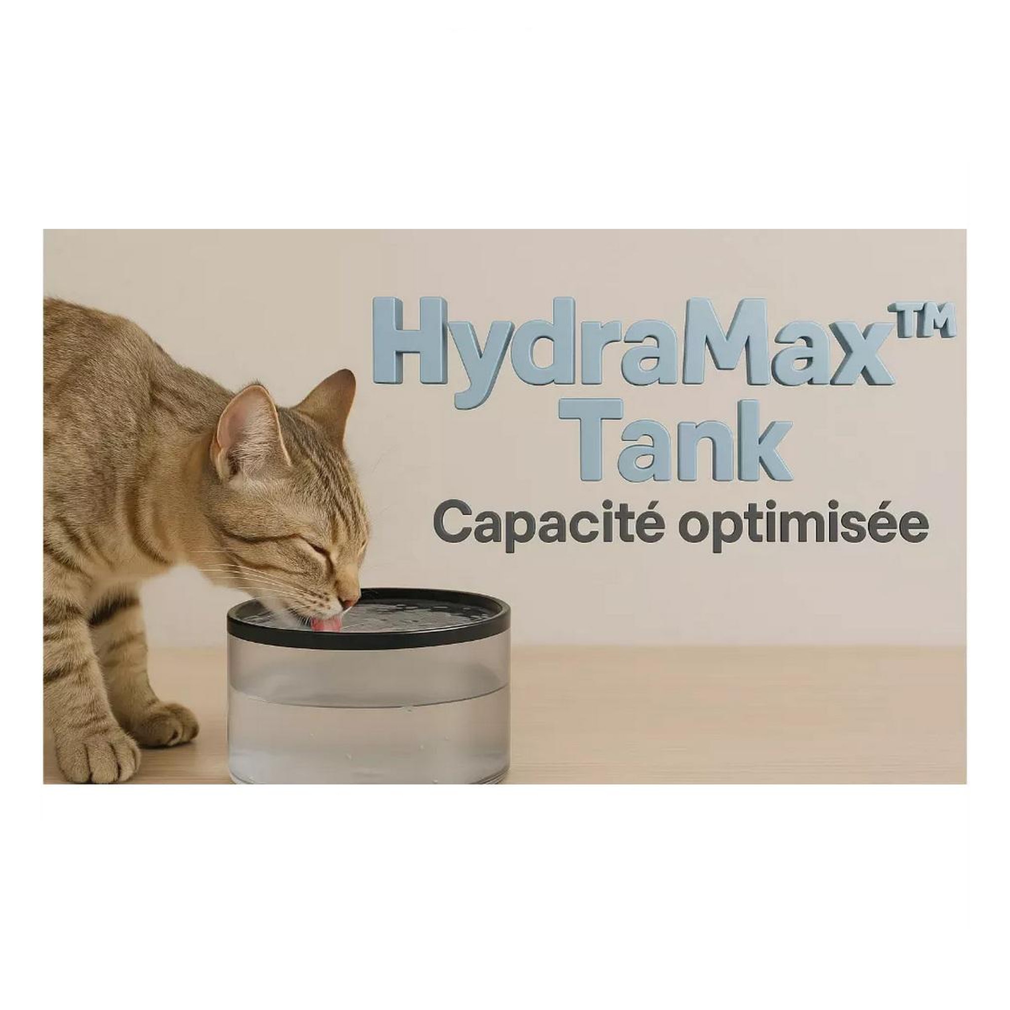 Voir la diapositive 3 : EZICLEAN Distributeur de croquettes + fontaine à eau 5w noir - nutribotconnectx