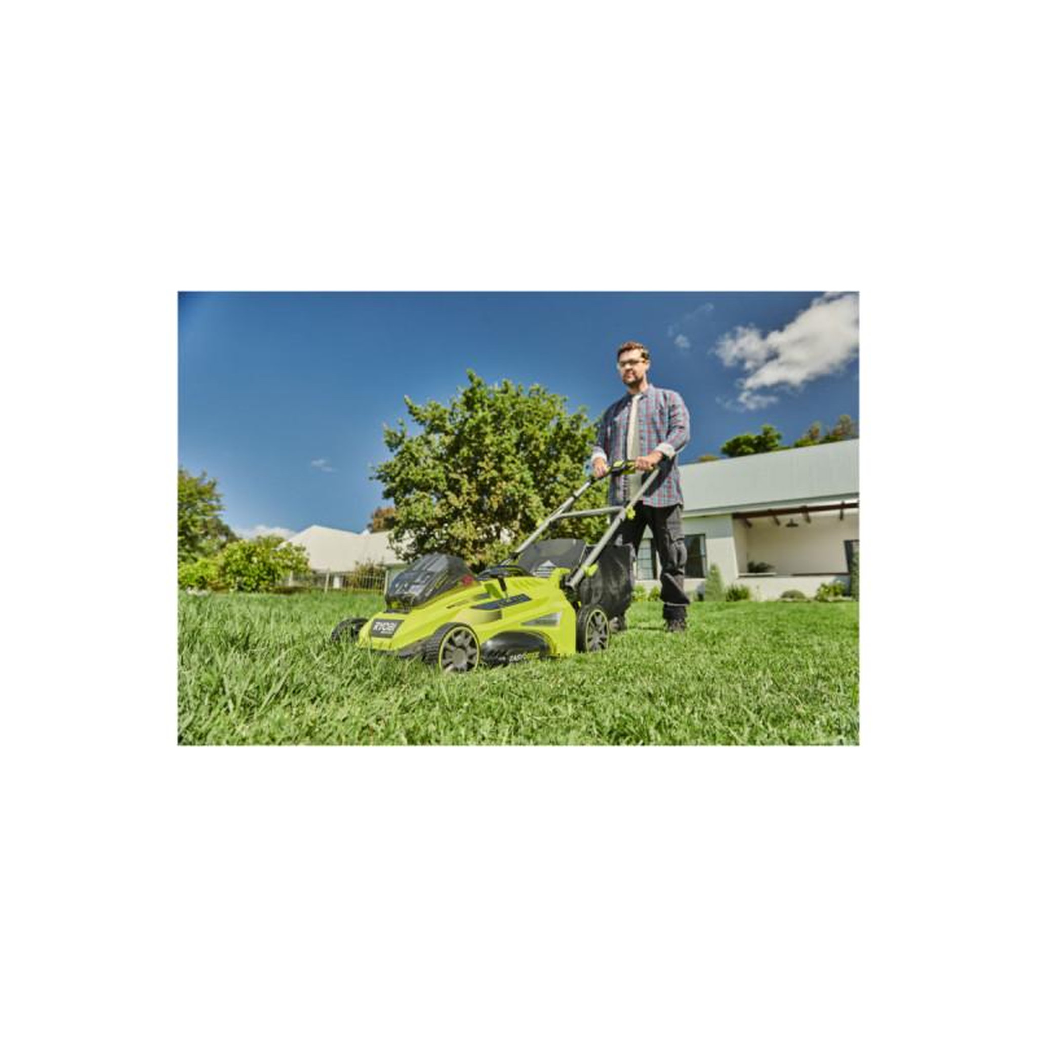 Voir la diapositive 4 : Ryobi Tondeuse RYOBI - 36V MaxPower Brushless - coupe 46cm - 1 batterie 5.0Ah - 1 chargeur - RLM36X46H50PG