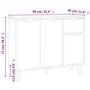 Voir la diapositive 6 : VIDAXL Buffet noir 90x30x72 cm bois d'ingenierie