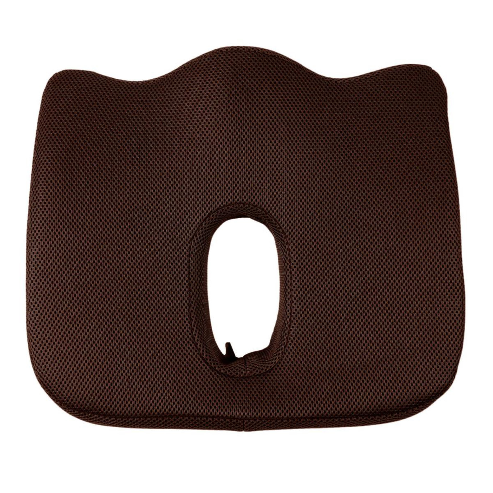 Voir la diapositive 2 : SENSLY Coussin de Posture  Spécial Coccyx  42cm Marron