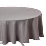 Voir la diapositive 3 : ATMOSPHERA Nappe Antitache Ronde  Unie  180cm Gris