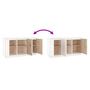 Voir la diapositive 5 : VIDAXL Buffet Blanc 111x34x60 cm Bois massif de pin