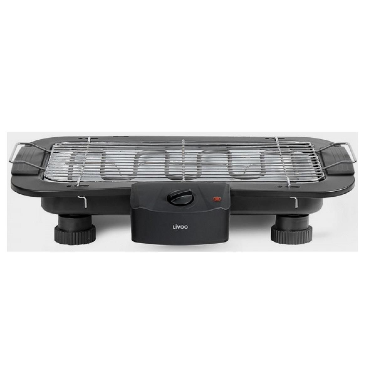 LIVOO Barbecue électrique sur pieds 2200w noir - DOM506
