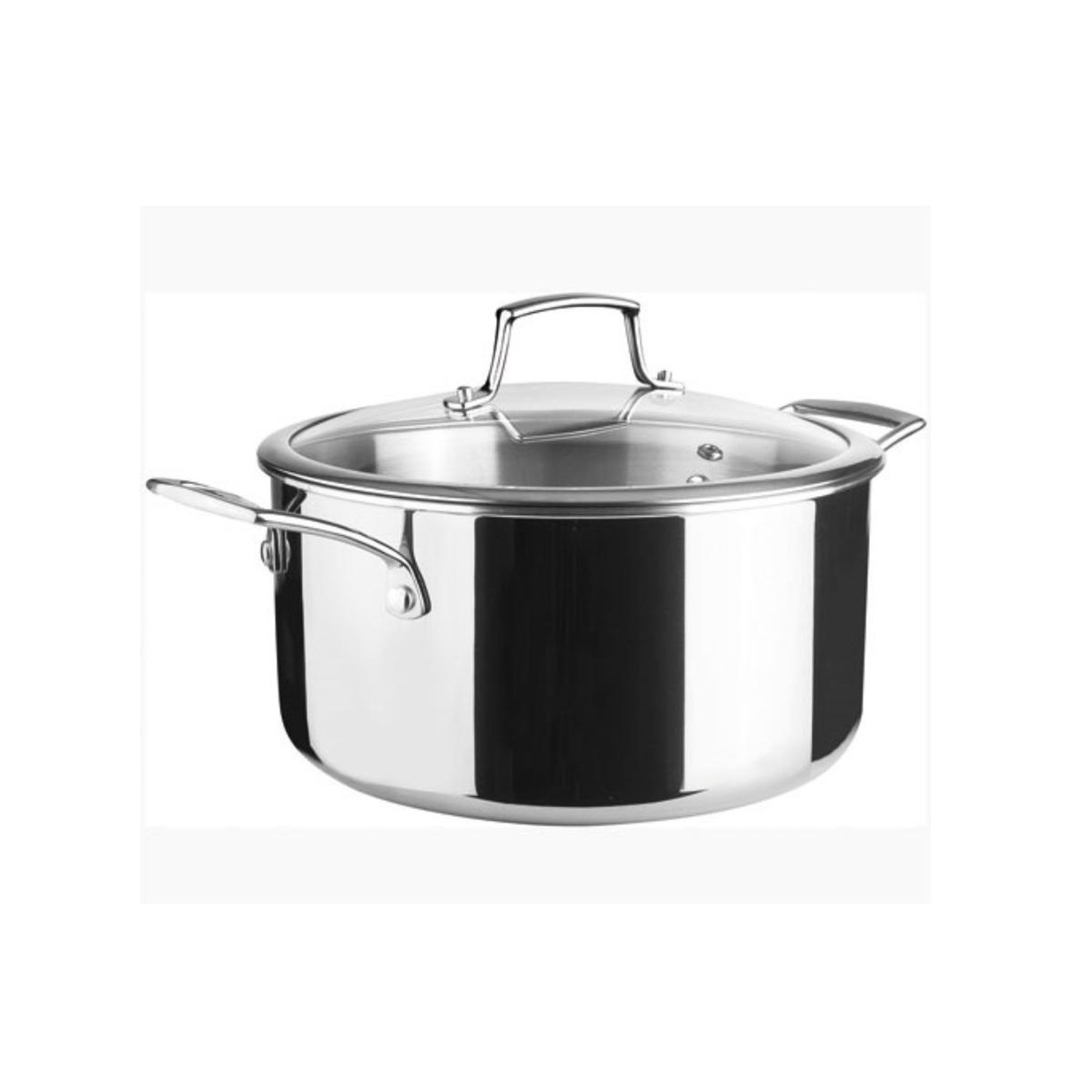 Lacor Faitout inox 20cm + couvercle verre - 60870