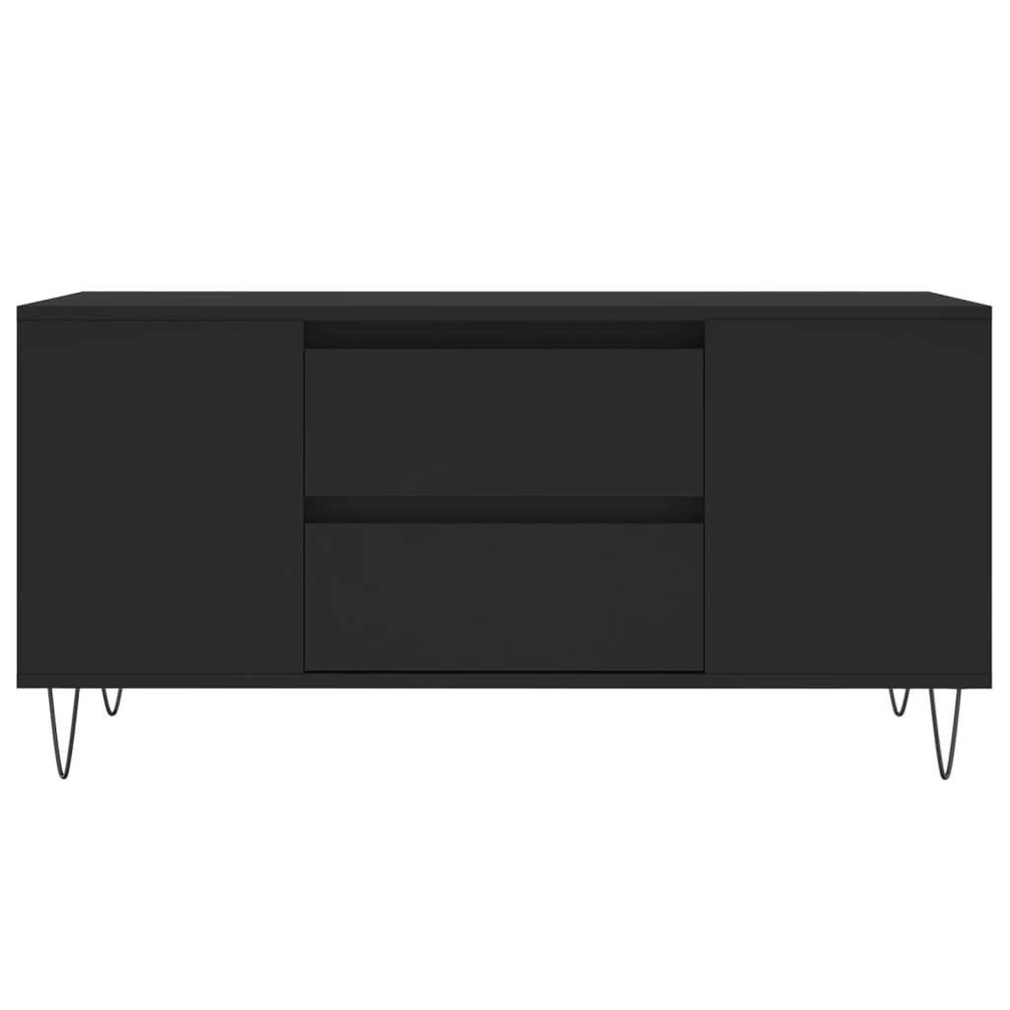 Voir la diapositive 5 : VIDAXL Table basse noir 102x44,5x50 cm bois d'ingenierie