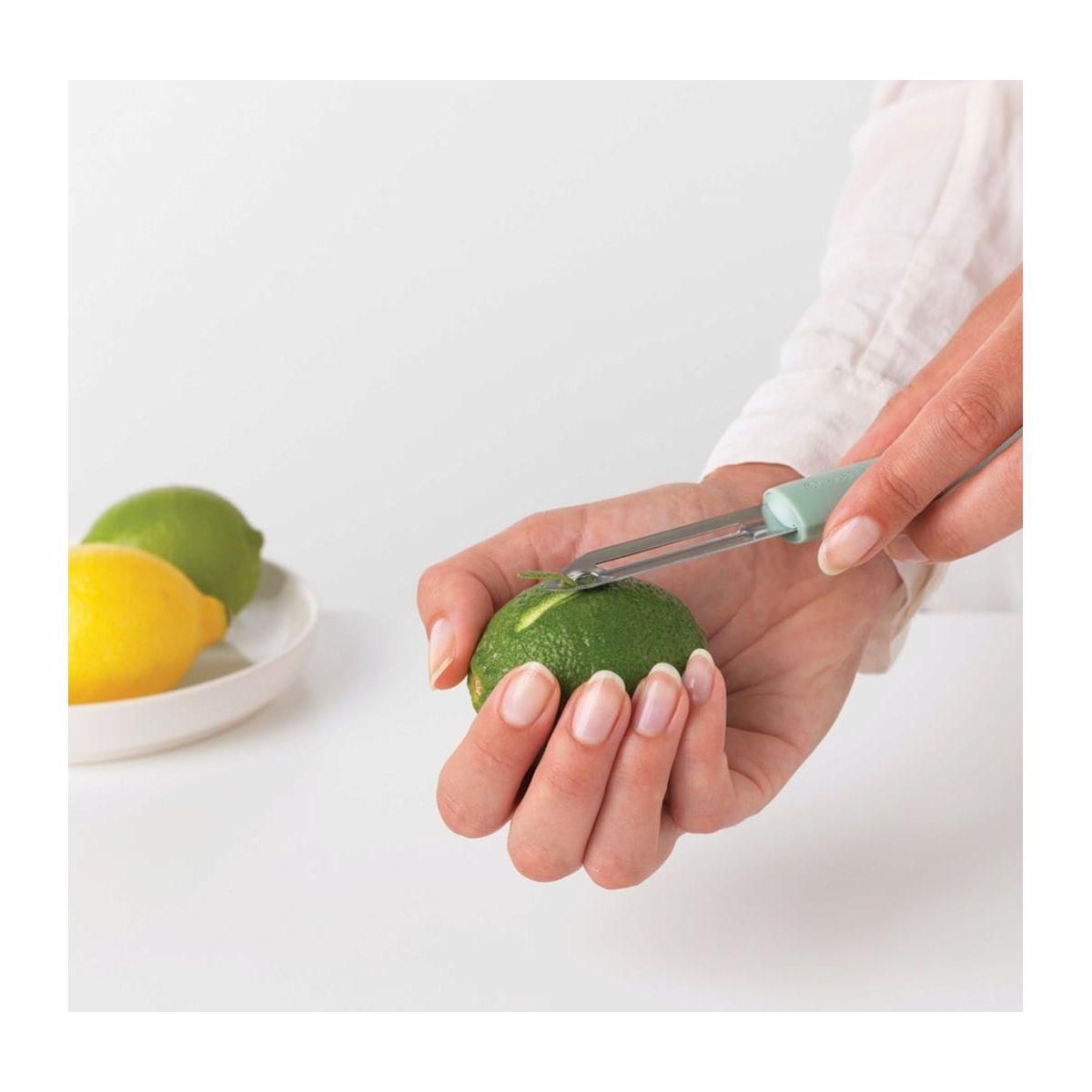 BRABANTIA Eplucheur avec zesteur Jade Green