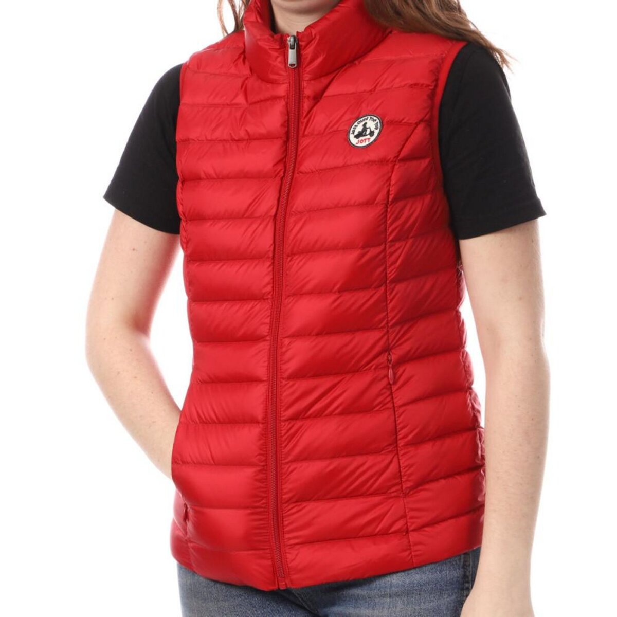 Gilet sans manche online rouge femme