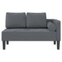 Voir la diapositive 3 : VIDAXL Chaise longue avec coussins gris fonce velours