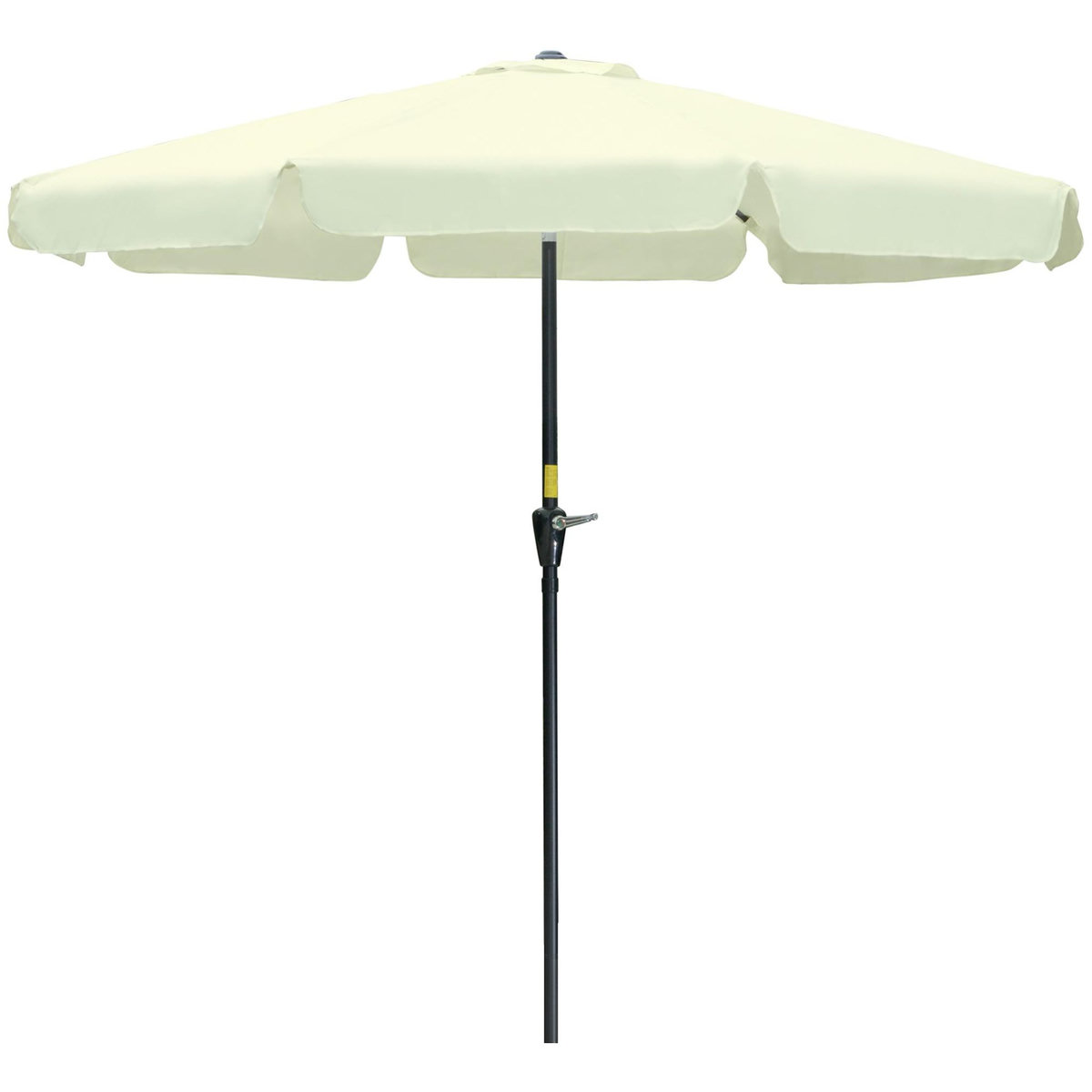 OUTSUNNY Parasol de jardin inclinable protection UV50+ polyester beige