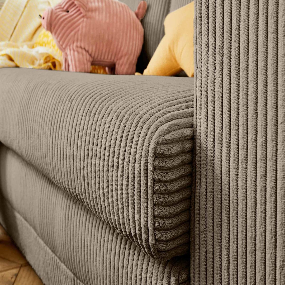 BEST MOBILIER Marilia - canapé 2 places - convertible déplimousse - en velours côtelé