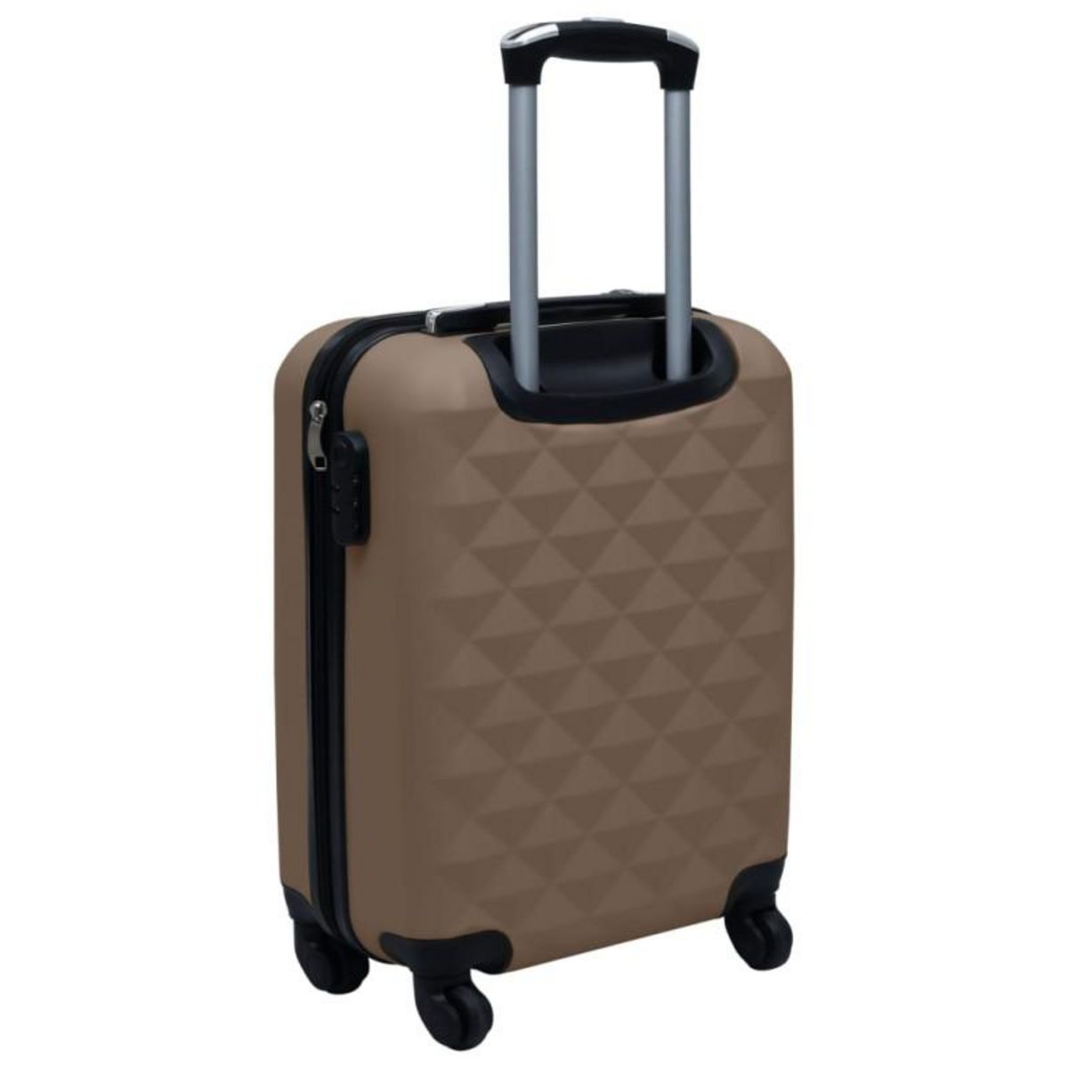 VIDAXL Valise rigide Marron ABS
