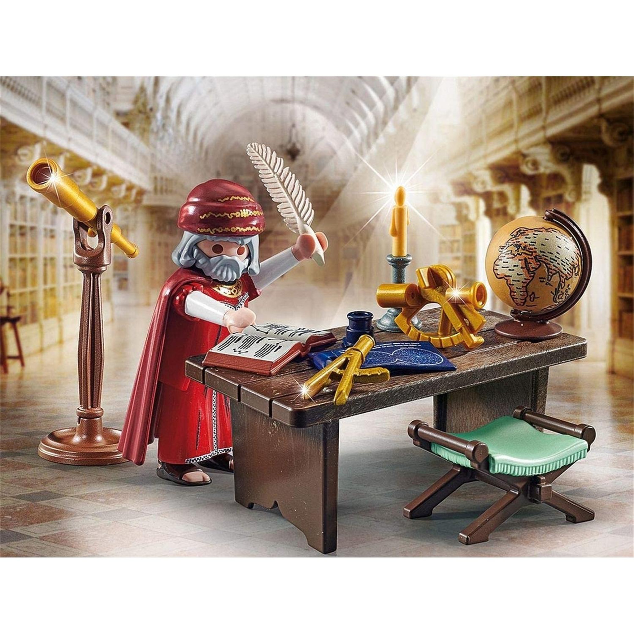 Voir la diapositive 2 : PLAYMOBIL History Astronome Coffret Cadeau