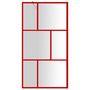 Voir la diapositive 3 : VIDAXL Paroi de douche avec verre ESG transparent rouge 100x195 cm