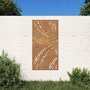 Voir la diapositive 1 : VIDAXL Decoration murale jardin 105x55 cm acier corten design feuille