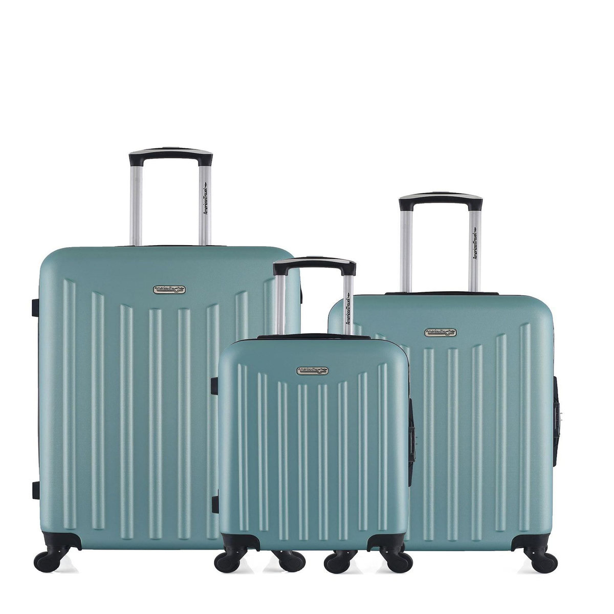 AMERICAN TRAVEL AMERICAN TRAVEL - LOT DE 3 - Valises grand format, weekend et cabine BROOKLYN