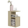Voir la diapositive 3 : VIDAXL Table d'appoint Chene sonoma 36x30x56 cm Bois d'ingenierie