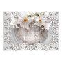 Voir la diapositive 2 : Paris Prix Papier Peint  Lilies & Wooden Background