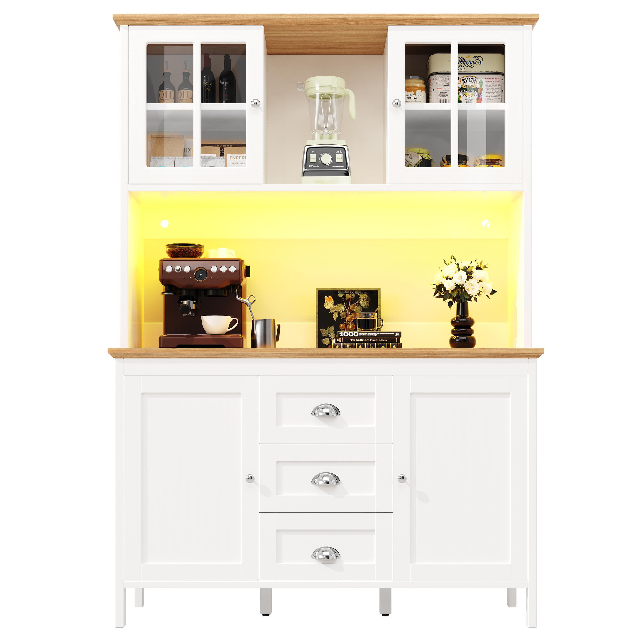 MERAX Buffet. Coloris disponibles : Blanc, Noir
