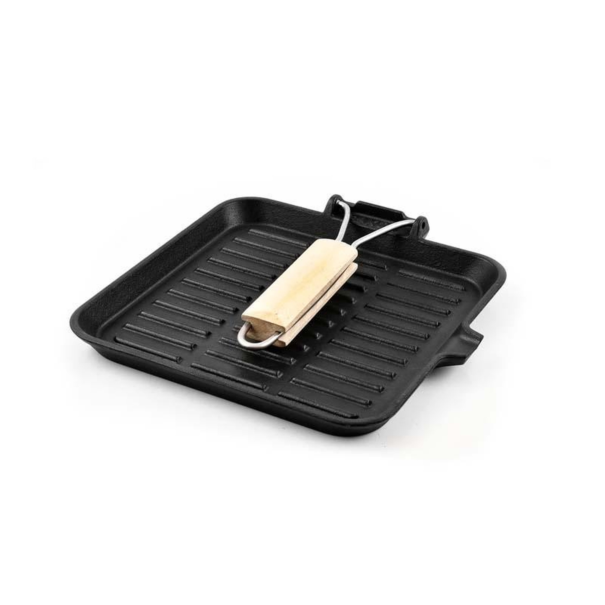 Voir la diapositive 5 : KITCHENCOOK Kitchencook - Grill24 Tfi - Grill Carré Fonte D'aluminium 24 Cm - Revêtement Antiadhésif - Tous Feux Induction