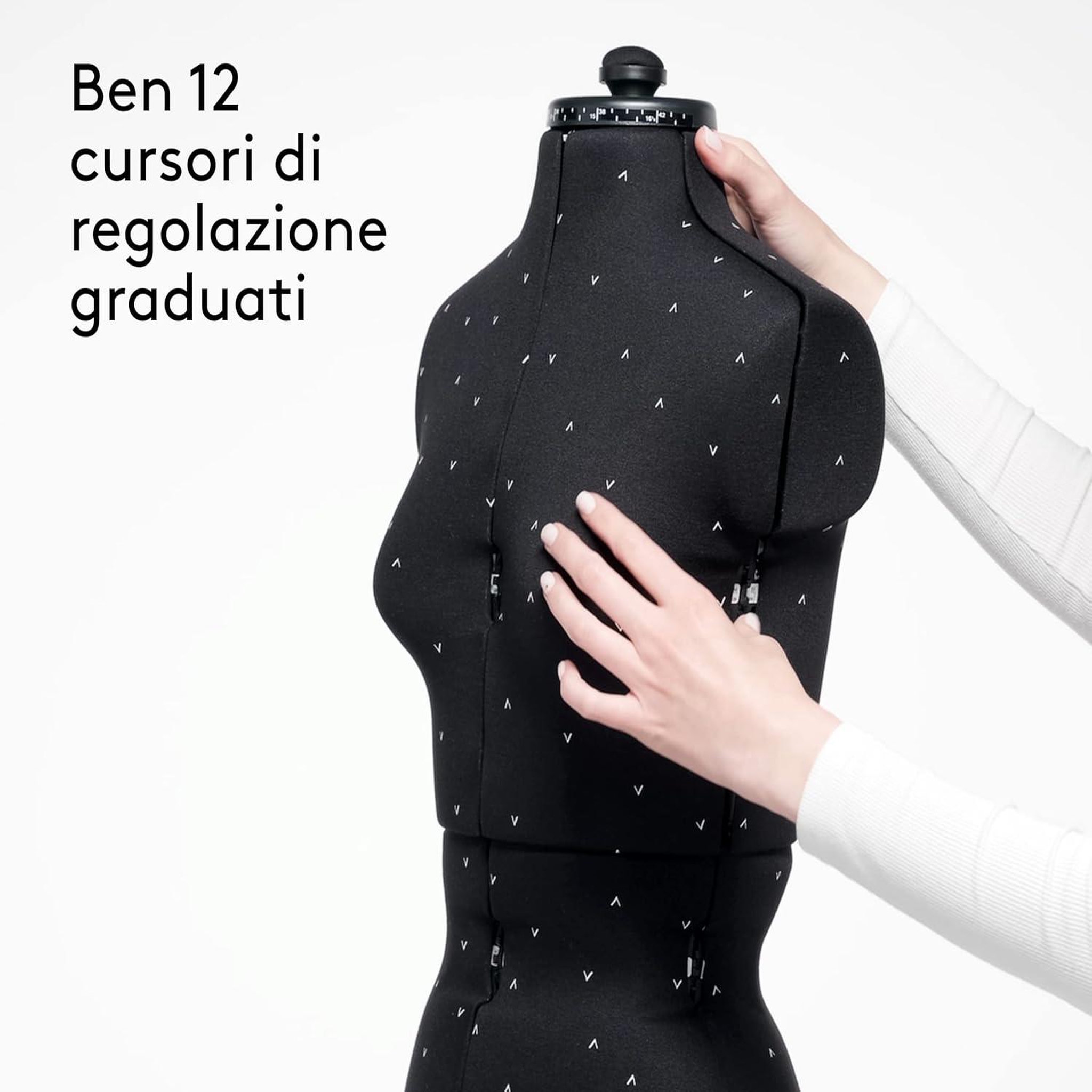 Voir la diapositive 5 : VIOLA Atelier N.5 Mannequin Couture Réglable,  Noir