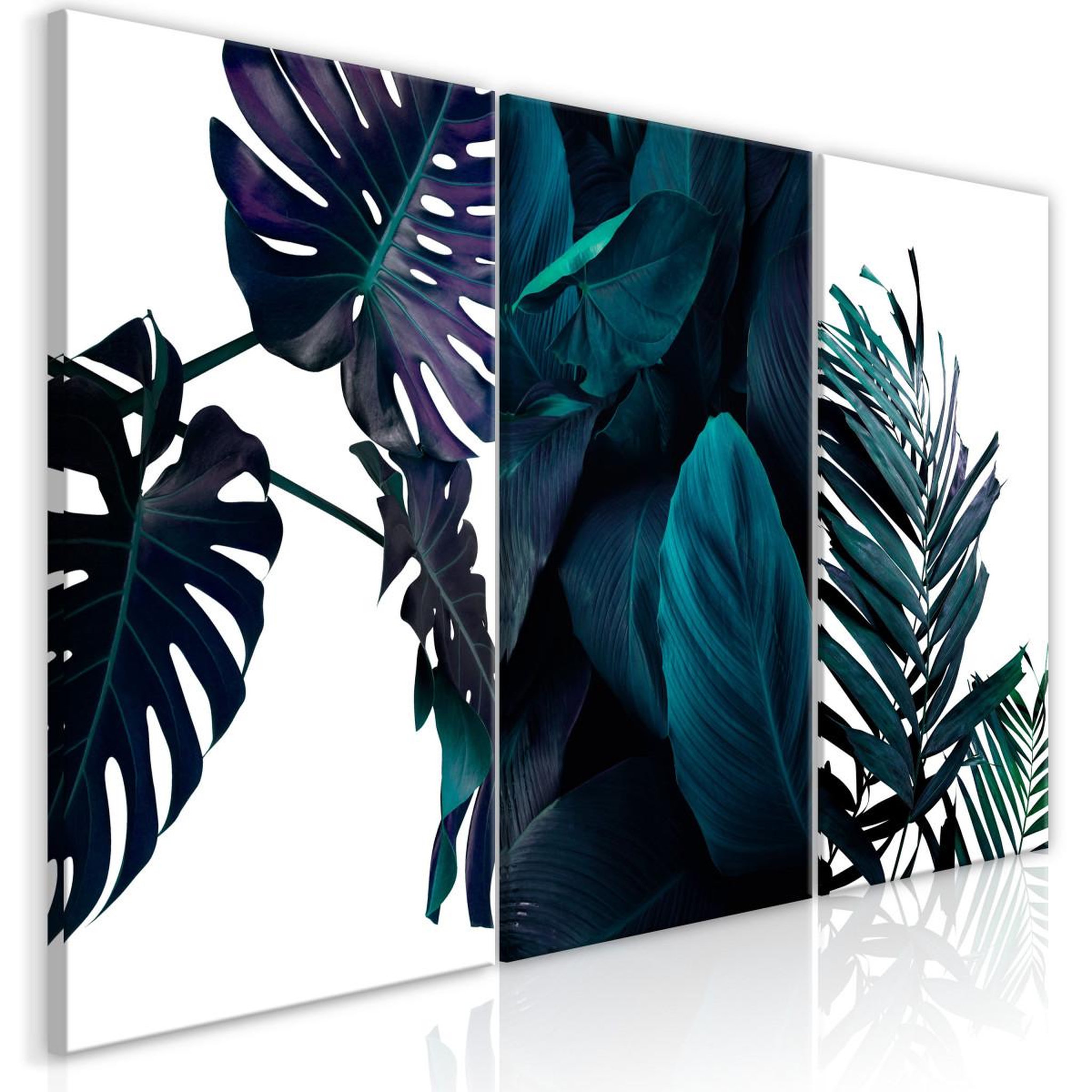 Paris Prix Tableau imprimé  cold leaves 3 panneaux  60x120cm