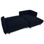 Voir la diapositive 2 : LISA DESIGN Gianni - canapé d'angle droit 4 places convertible avec coffre en tissu