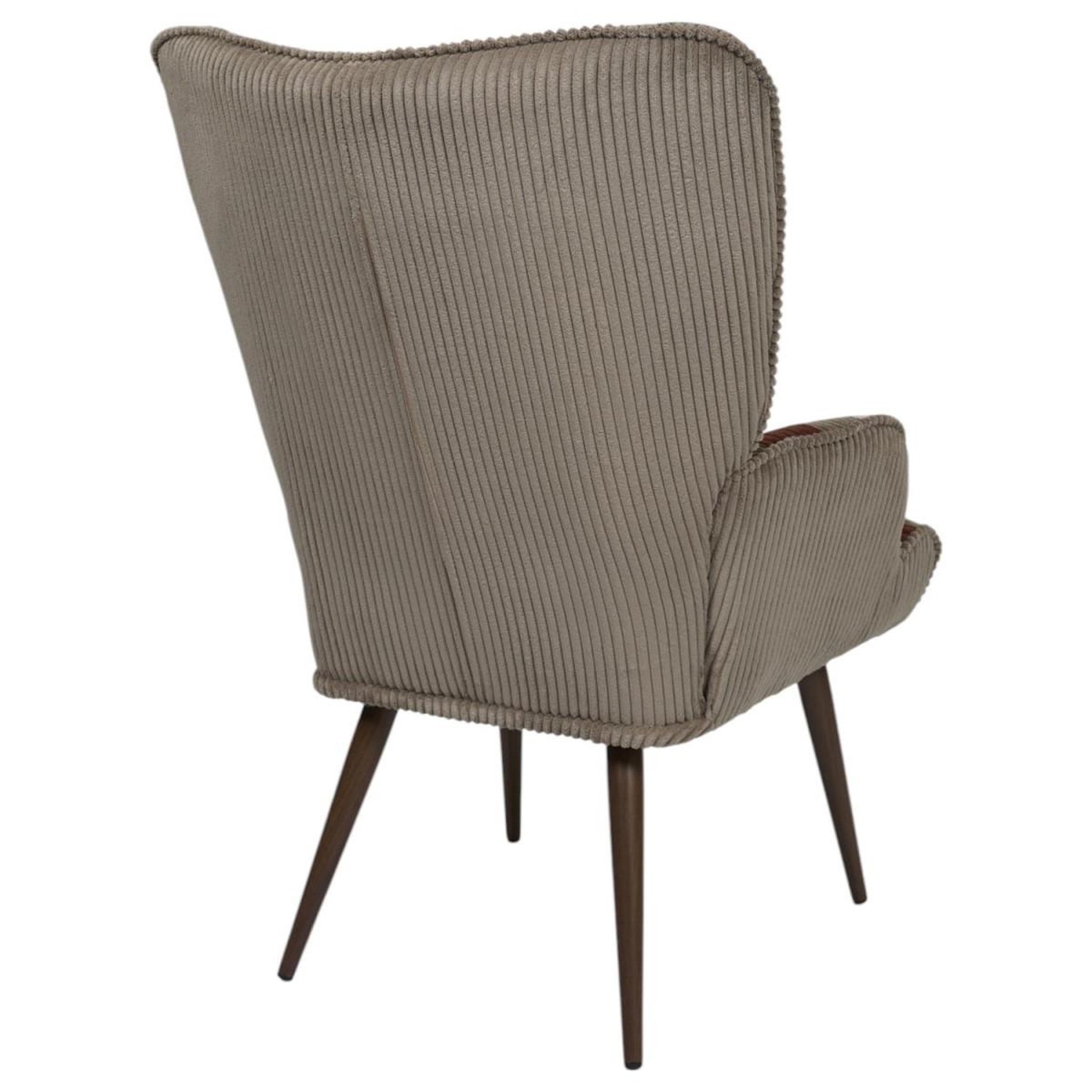 Voir la diapositive 4 : The Home Deco Factory Fauteuil côtelé  scott  97cm multicolore