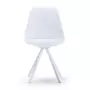VS VENTA-STOCK Pack 2 chaises Salle à Manger Cross Style Nordique Blanc, 54 cm x 49 cm x 84 cm