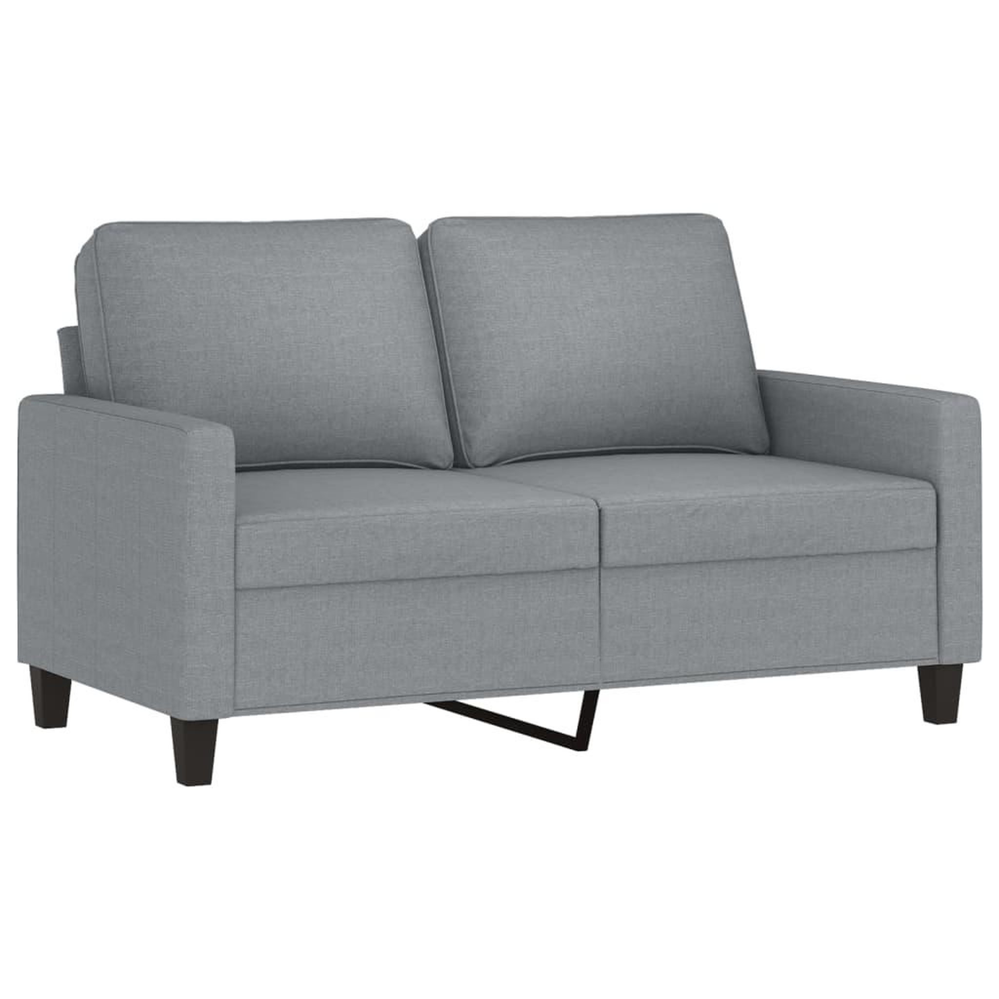 Voir la diapositive 3 : VIDAXL Ensemble de canapes 2 pcs avec coussins Gris clair Tissu