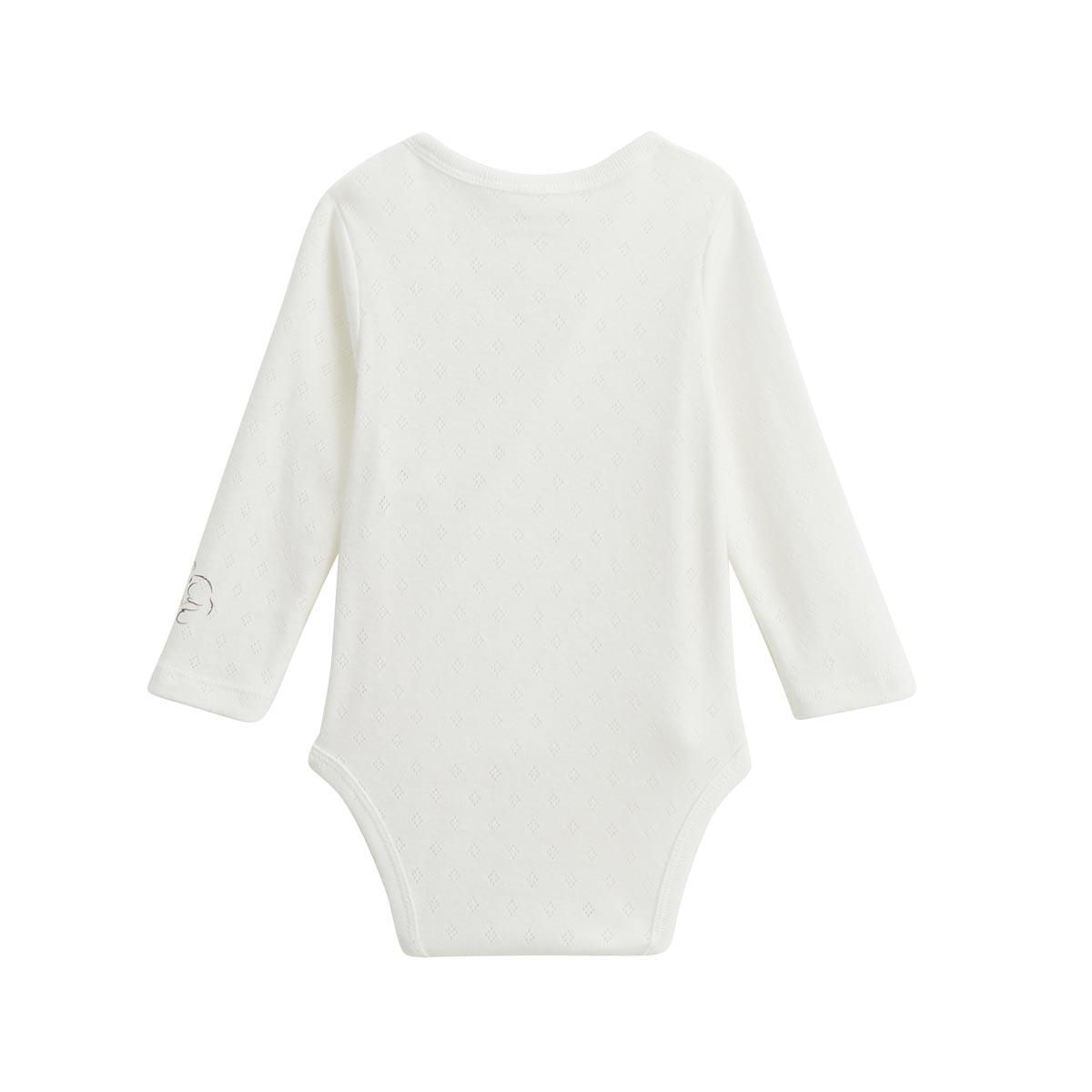 Petit Béguin Lot de 2 bodies bébé manches longues ouverture croisée Miss Chatchatchat