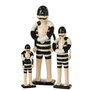 Voir la diapositive 2 : Paris Prix Statuette Déco  Nageur Bouée  34cm Noir & Blanc