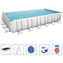 Voir la diapositive 2 : BESTWAY Bestway Ensemble de piscine Power Steel Rectangulaire 732x366x132 cm