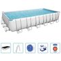 Voir la diapositive 2 : BESTWAY Bestway Ensemble de piscine Power Steel Rectangulaire 732x366x132 cm
