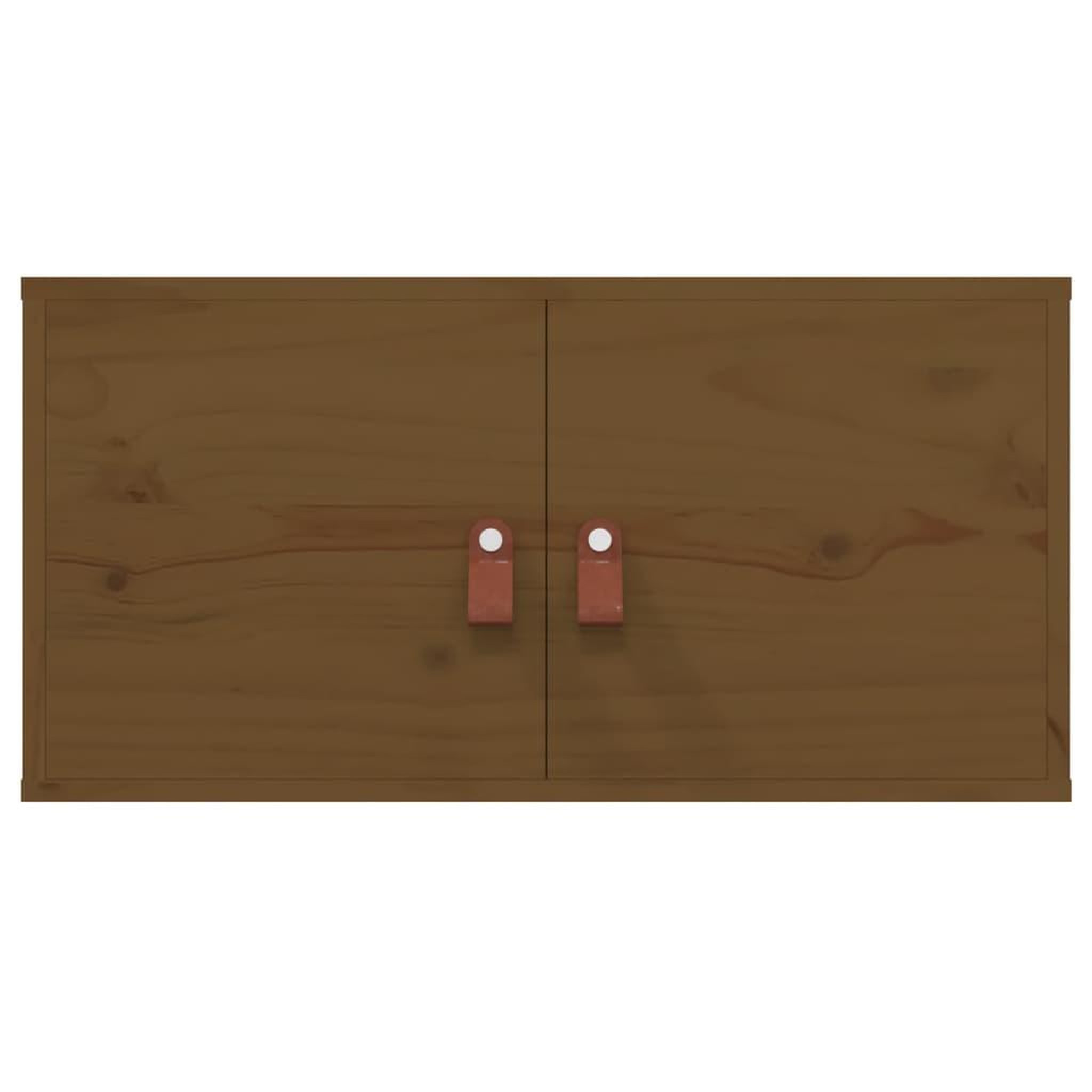 Voir la diapositive 4 : VIDAXL Armoires murales 2pcs Marron miel 60x30x30cm Bois de pin massif