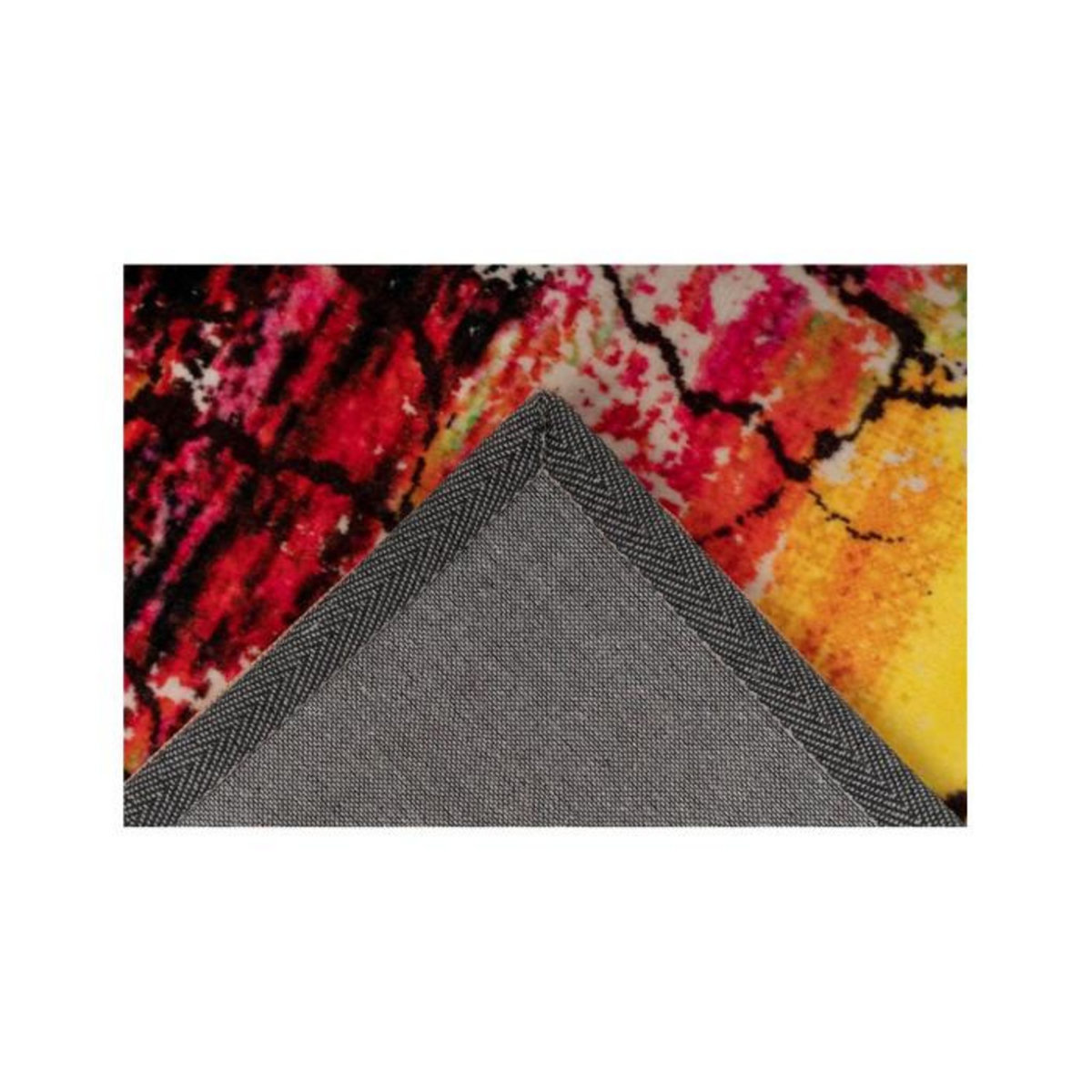 Paris Prix Tapis Tissé Doux à Poils Plats  Saphira  Multicolore