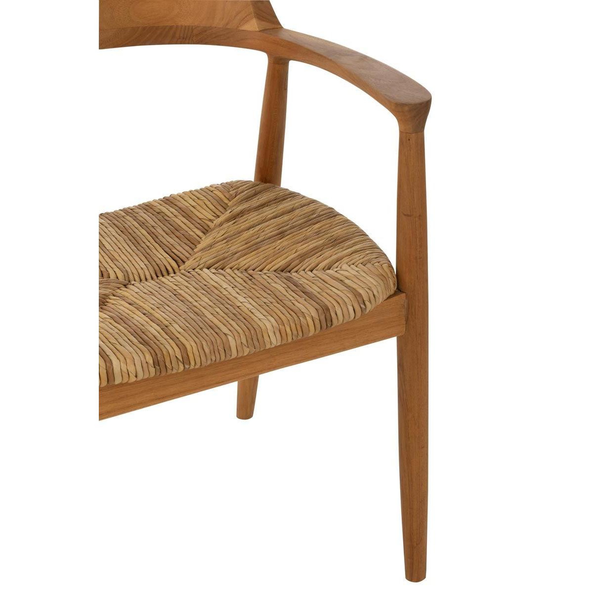 Voir la diapositive 6 : J-LINE Chaise en teck  hiro  77cm naturel