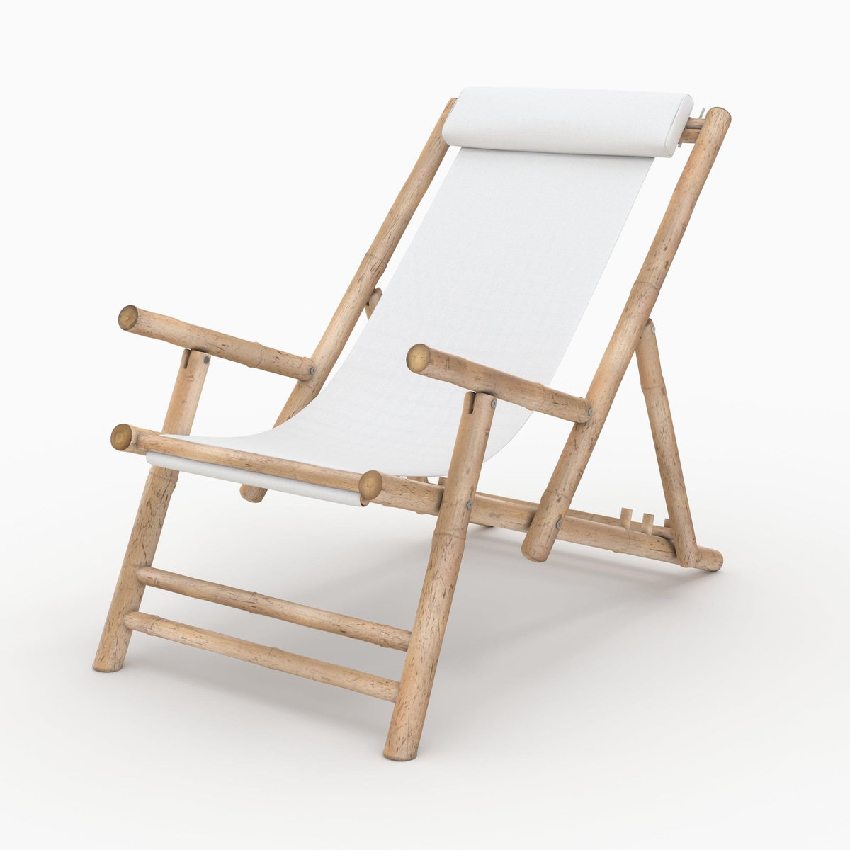 Rendez vous déco Chilienne en bambou et toile blanche-Vadella