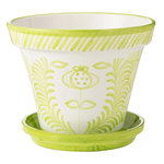 Paris Prix Pot Avec Soucoupe en Céramique  Granada  50cm Vert