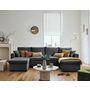 Voir la diapositive 1 : BEST MOBILIER Cyrus - canapé panoramique en u - 7 places - convertible avec coffre - en velours côtelé