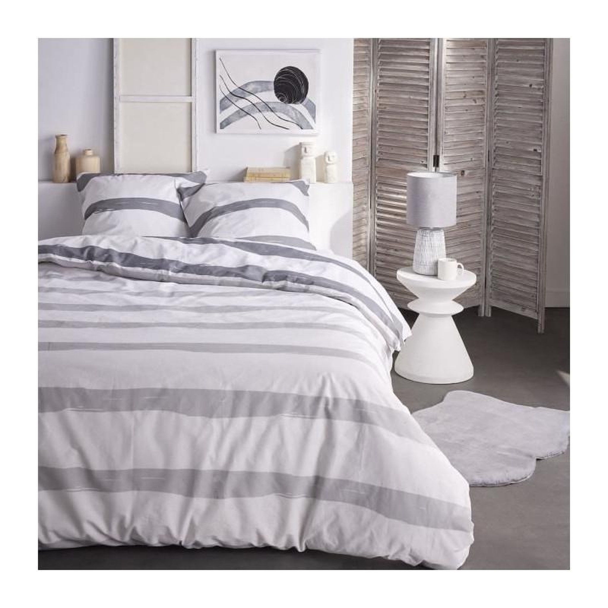 Today Parure de lit 2 personnes - TODAY - Sunshine 15.24 - 220 x 240 cm - 100% Coton imprimé