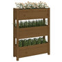 Voir la diapositive 4 : VIDAXL Jardiniere Marron miel 77x25x104,5 cm Bois massif de pin