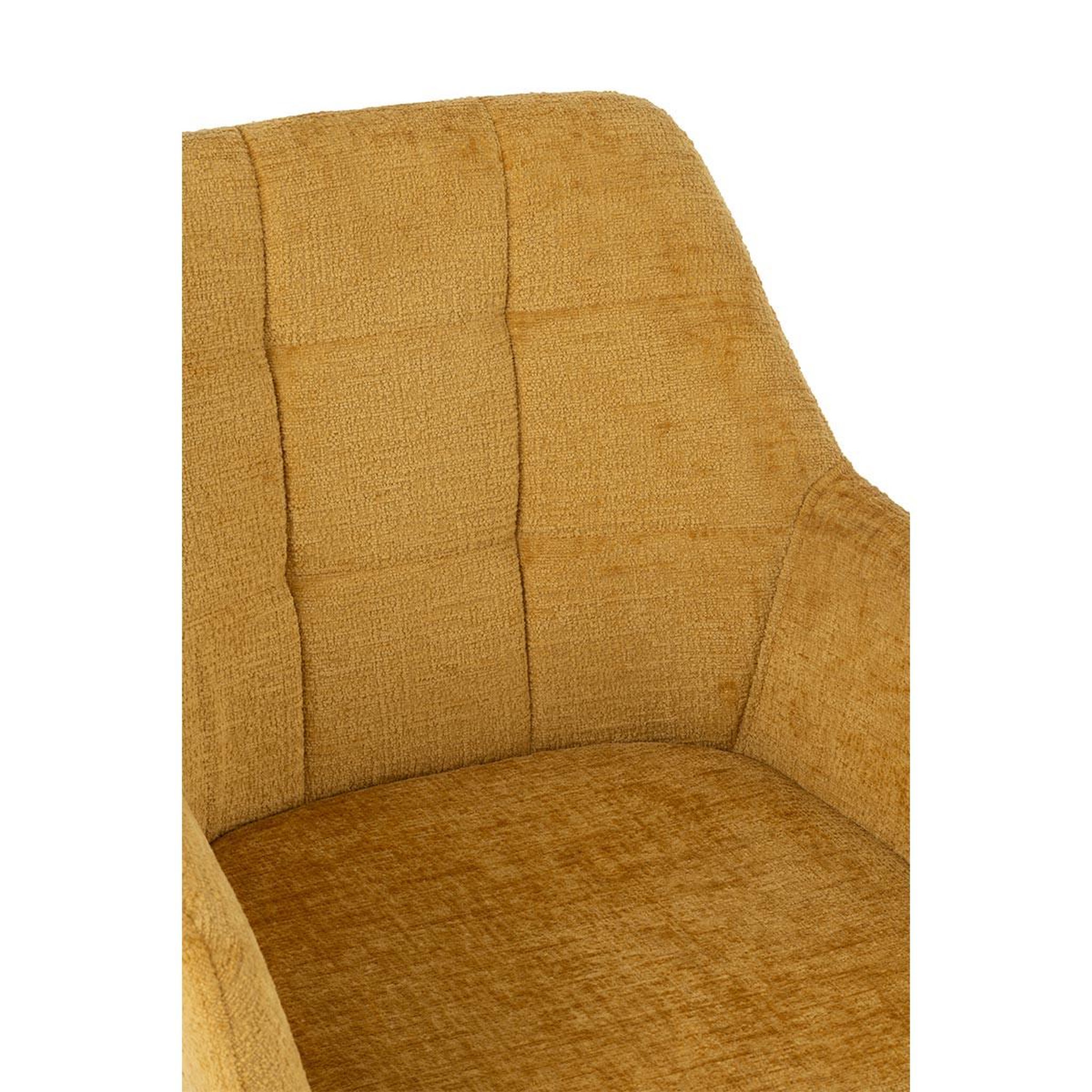 Voir la diapositive 5 : J-LINE Chaise design  louna  85cm ocre
