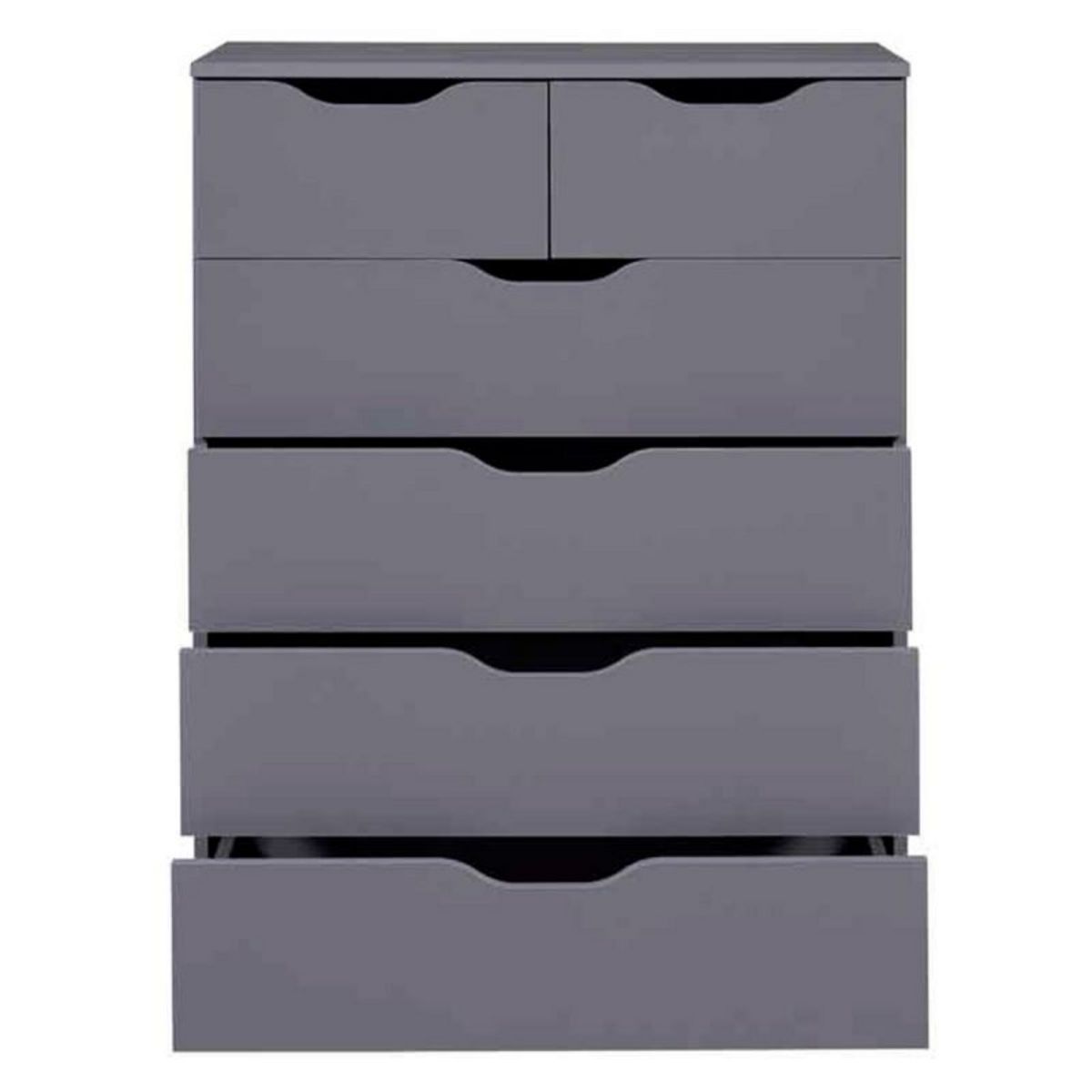 Commode haute meuble de rangement 6 tiroirs  FALONE