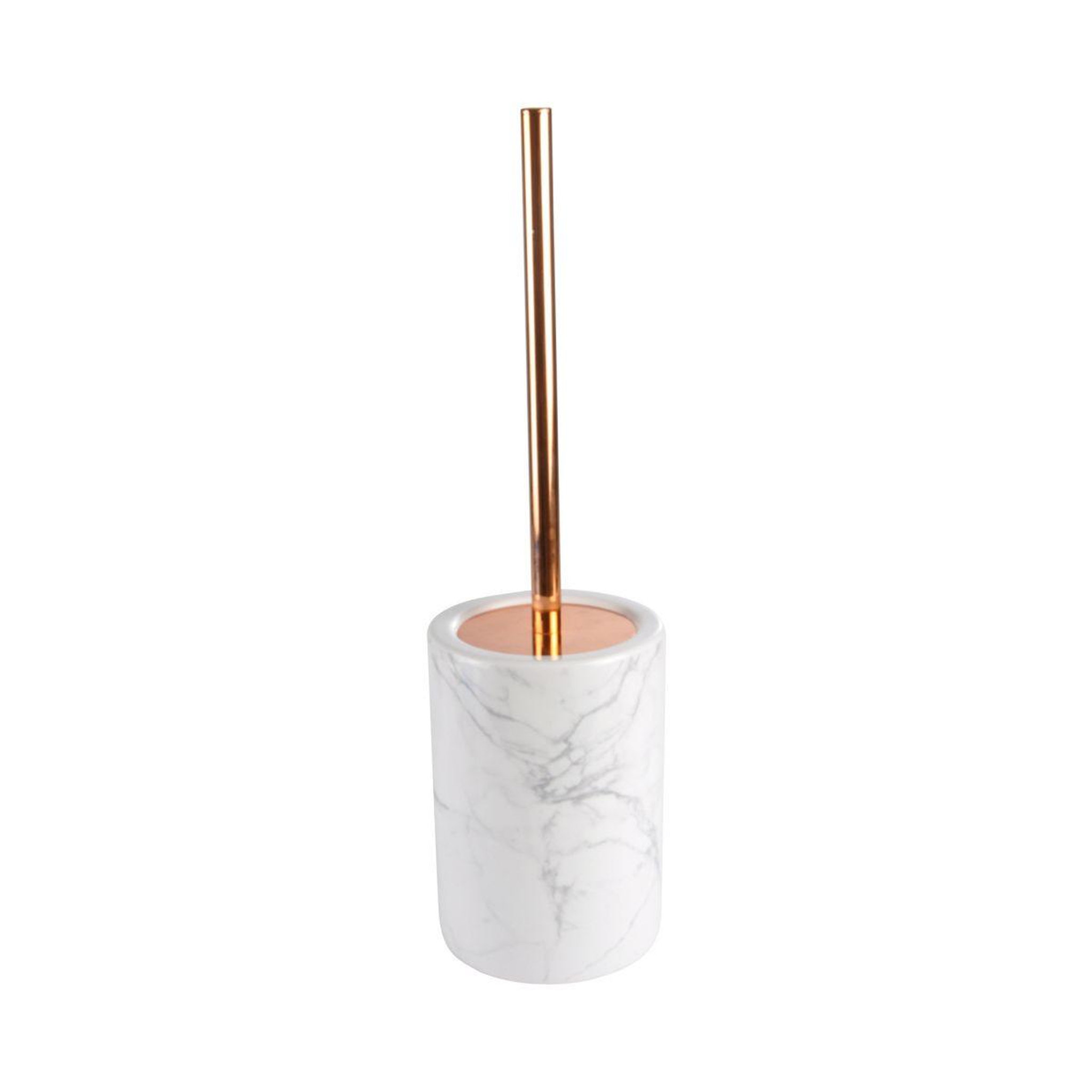 Voir la diapositive 2 : Douceur d'Intérieur Brosse wc  marbre  42,5cm blanc