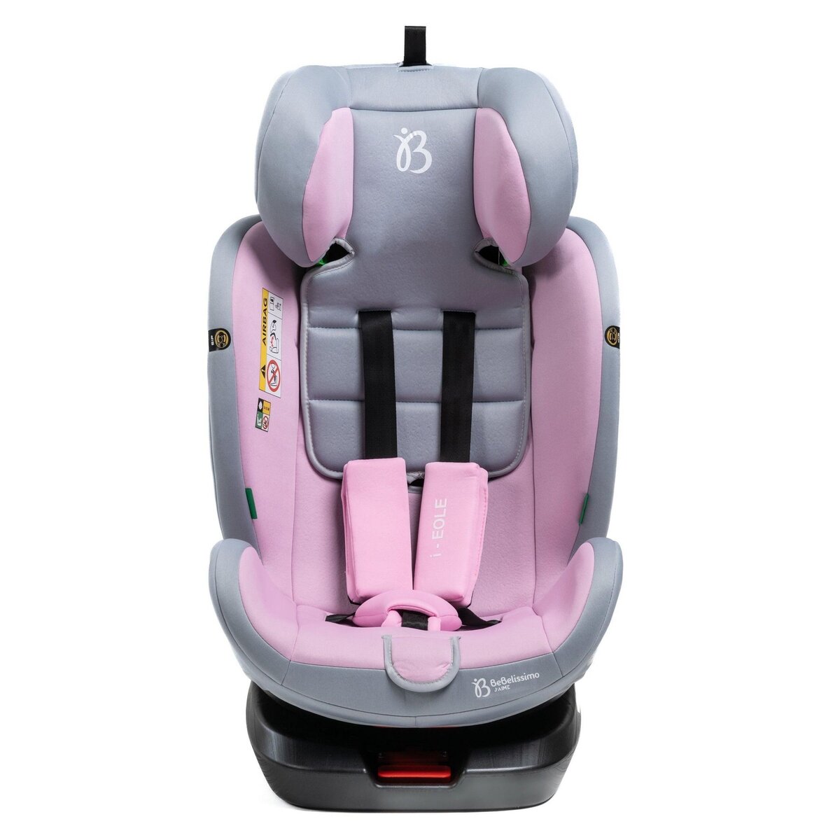 BEBELISSIMO BEBELISSIMO - Siège auto Isofix - pivotant 360 ° - groupe 0+/1/2/3 - (0-36kg) - i-EOLE - rose