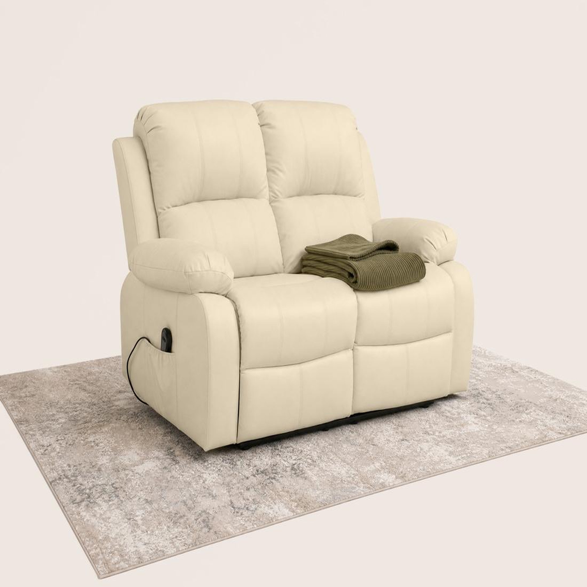 Voir la diapositive 3 : BEST MOBILIER Armand - canapé 2 places relax électrique en simili