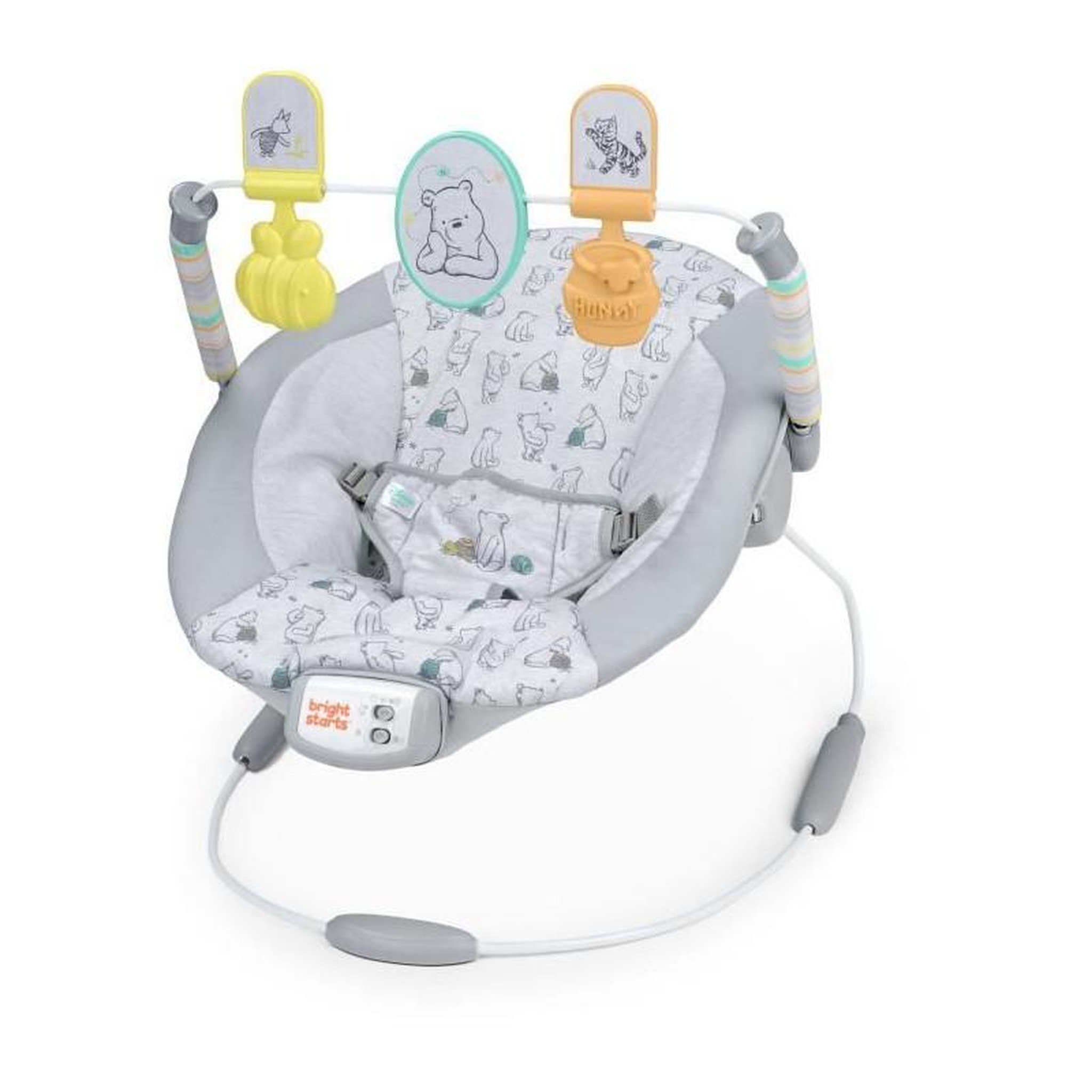 Voir la diapositive 1 : Bright Starts Transat bébé - DISNEY BABY - WINNIE L'OURSON - Arche avec jouets d'éveil amovible - Evolutif de 0 a 6 mois