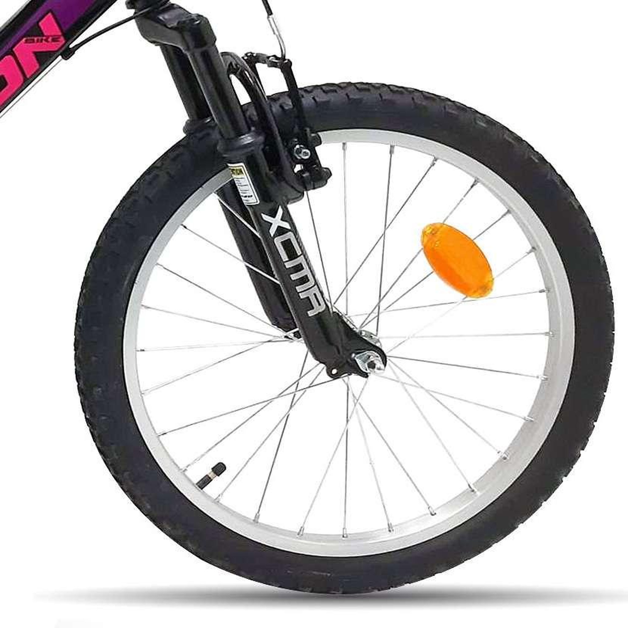 Voir la diapositive 4 : Vélo enfant 20'' - Cadre acier - Fourche Télescopique - 7 vitessses - Poignée Tournante - Freins V-Brake - Levier Alu