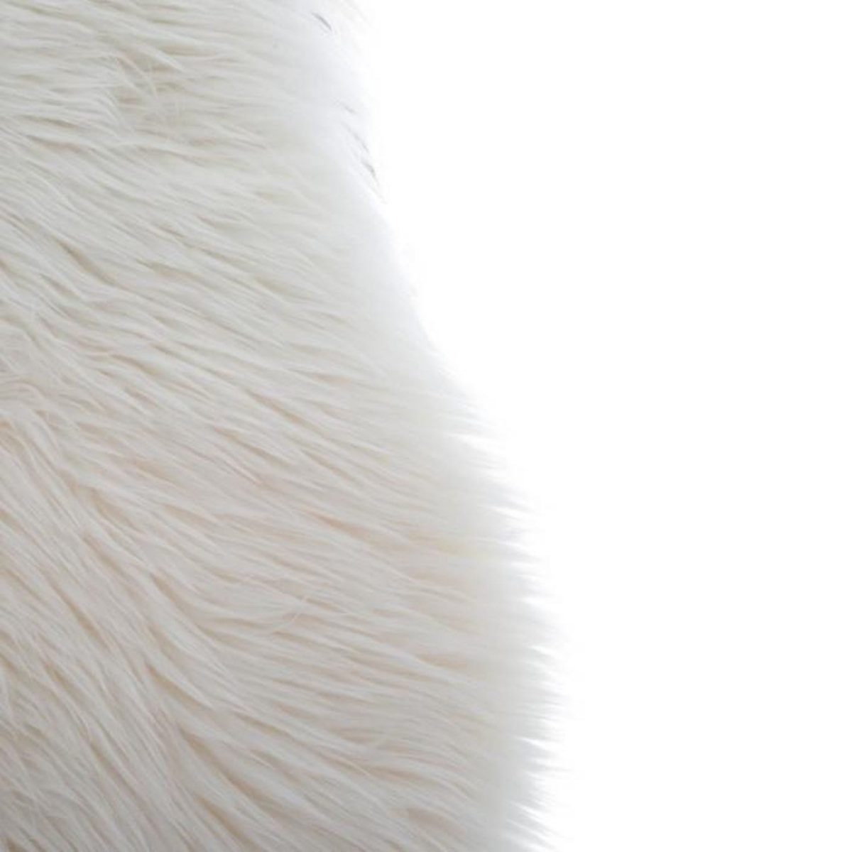 ATMOSPHERA Tapis Imitation Fourrure  Loso  90x150cm Ivoire